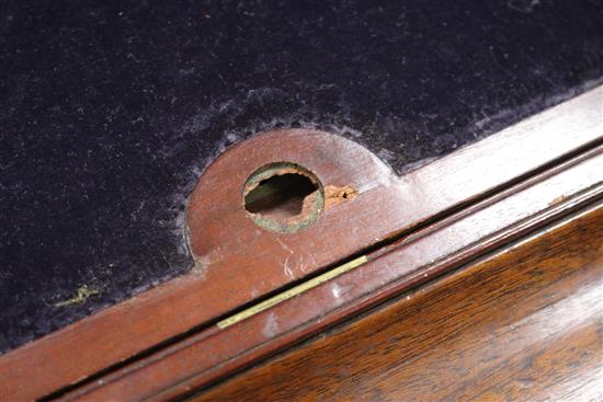 A Regency mahogany brass writing slope